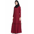 Umbrella cut Maroon color abaya Umbrella cut Maroon color abaya